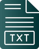 Text File Glyph Gradient Icon vector
