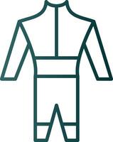 Wetsuit Line Gradient Icon vector