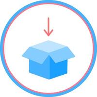 Package Design Flat Circle Icon vector