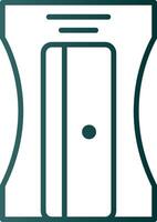 Sharpener Line Gradient Icon vector