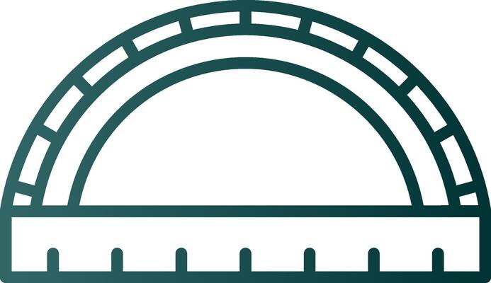Ruler Line Gradient Icon