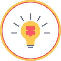 Solution Flat Circle Icon vector