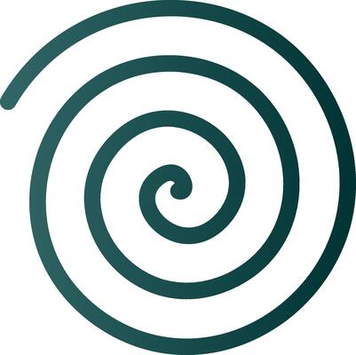 Spin Drum Glyph Gradient Icon
