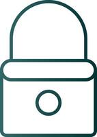 Lock Line Gradient Icon vector