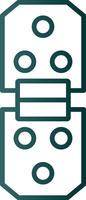Hinge Line Gradient Icon vector