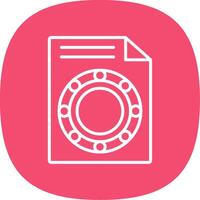 Ball Bearing Line Curve Icon Design vector