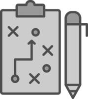 Planning Line Filled Greyscale Icon Design vector