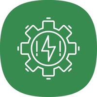 Electrical Line Curve Icon Design vector