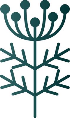Dill Glyph Gradient Icon