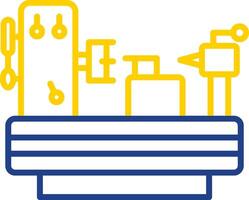 Machine Line Two Colour Icon Design vector