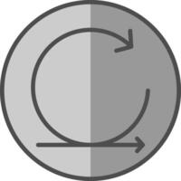 Agile Line Filled Greyscale Icon Design vector