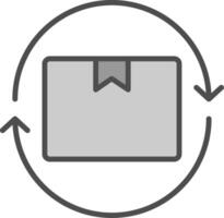 Lifecycle Line Filled Greyscale Icon Design vector