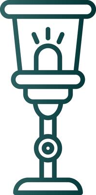Lamp Line Gradient Icon