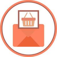 Email Marketing Flat Circle Icon vector