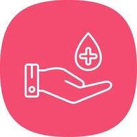 Hand Hygiene Line Curve Icon Design vector