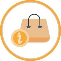 Info Flat Circle Icon vector