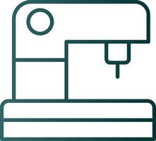 Sewing Machine Line Gradient Icon vector