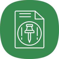 Push Line Curve Icon Design vector