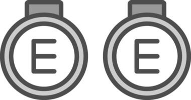 Signet Ring Line Filled Greyscale Icon Design vector