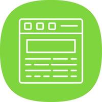 Web Site Line Curve Icon Design vector