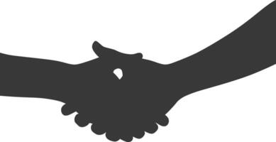 Silhouette Joining Hands holding in Harmony and Peace Between Races vector