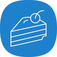 Pastry Line Curve Icon Design vector