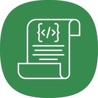 Script Line Curve Icon Design vector