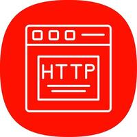 Http Line Curve Icon Design vector