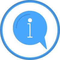 Information Flat Circle Icon vector
