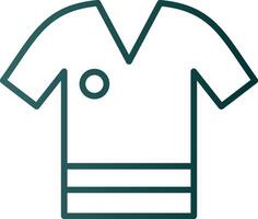 Shirt Line Gradient Icon vector