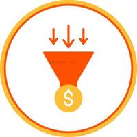 Conversion Optimization Flat Circle Icon vector