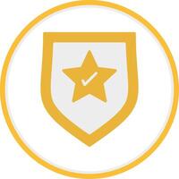 Brand Protection Flat Circle Icon vector