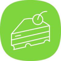 Pastry Line Curve Icon Design vector