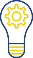 Creativity Line Two Colour Icon Design vector