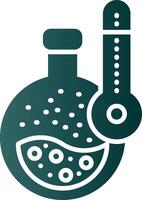 Flask Glyph Gradient Icon vector
