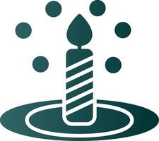 Bunsen Burner Glyph Gradient Icon vector