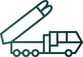 Truck Line Gradient Icon vector