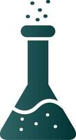 Flask Glyph Gradient Icon vector