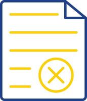 File Format Line Two Colour Icon Design vector