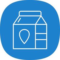 Milk Line Curve Icon Design vector