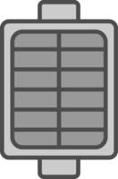 Air Filter Line Filled Greyscale Icon Design vector
