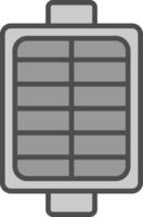 Air Filter Line Filled Greyscale Icon Design vector