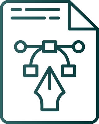File Line Gradient Icon