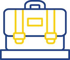 Suitcase Line Two Colour Icon Design vector