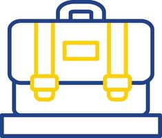 Suitcase Line Two Colour Icon Design vector