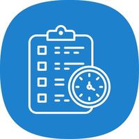 Clipboard Line Curve Icon Design vector