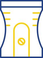 Sharpener Line Two Colour Icon Design vector