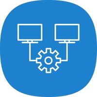 Multitask Line Curve Icon Design vector