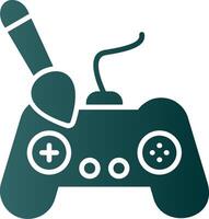 Controller Glyph Gradient Icon vector