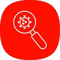 Detection Line Curve Icon Design vector